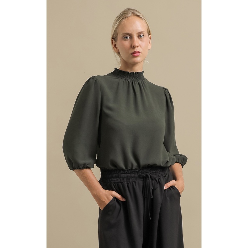 Chiffon High Neck Top