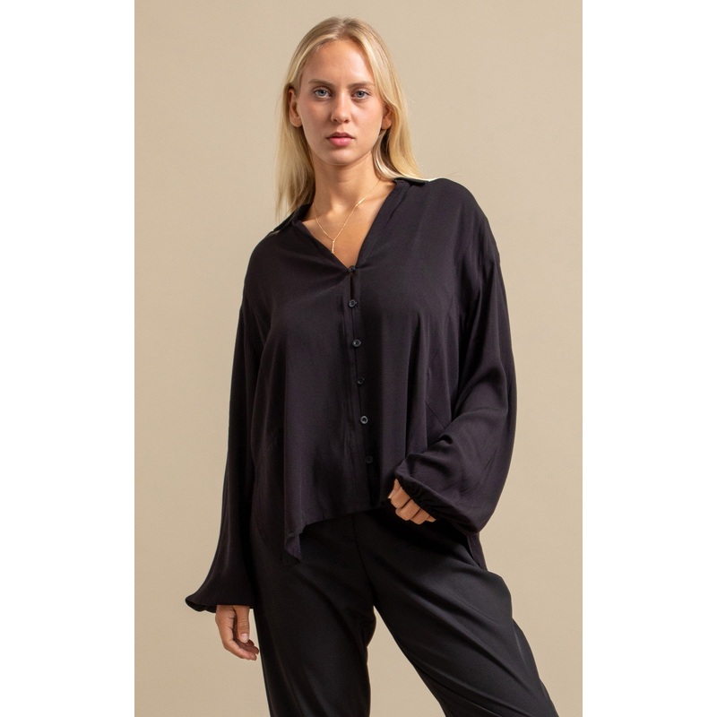 Linen Look LS Shirt