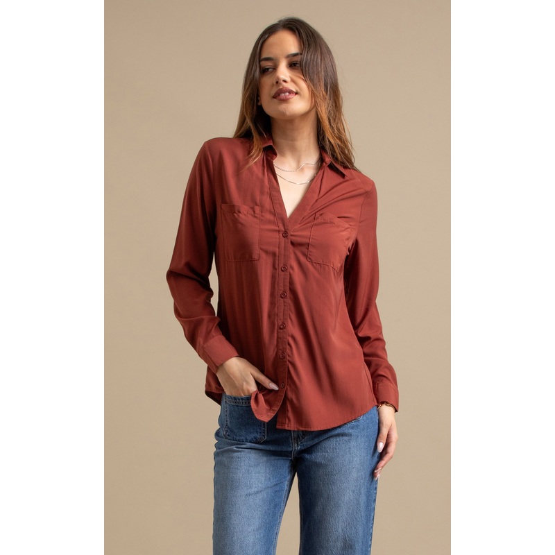 Long Sleeve Poplin Shirt
