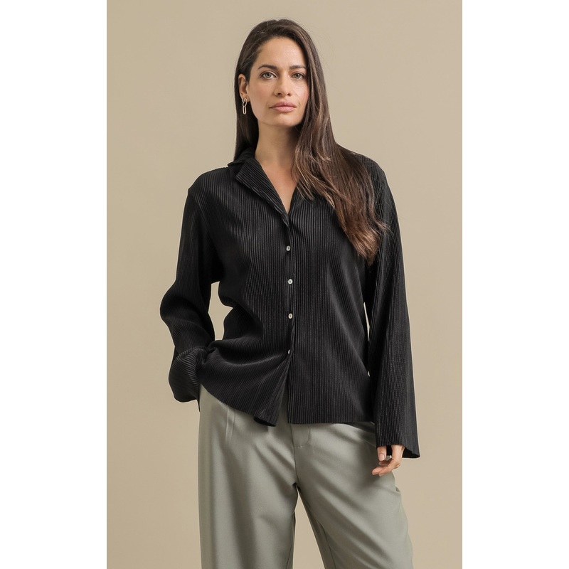 Plisse Relaxed Shirt