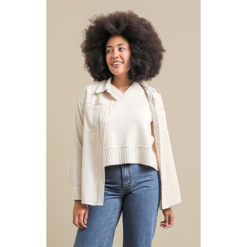 Oversized Corduroy Shirt