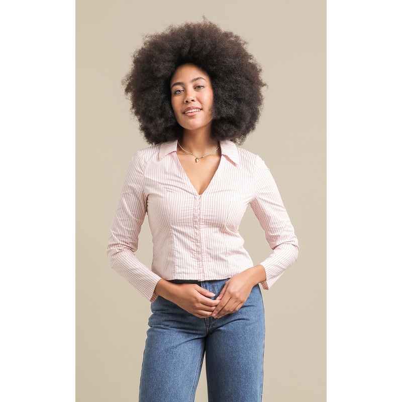 Striped Cotton Tailored Shirt