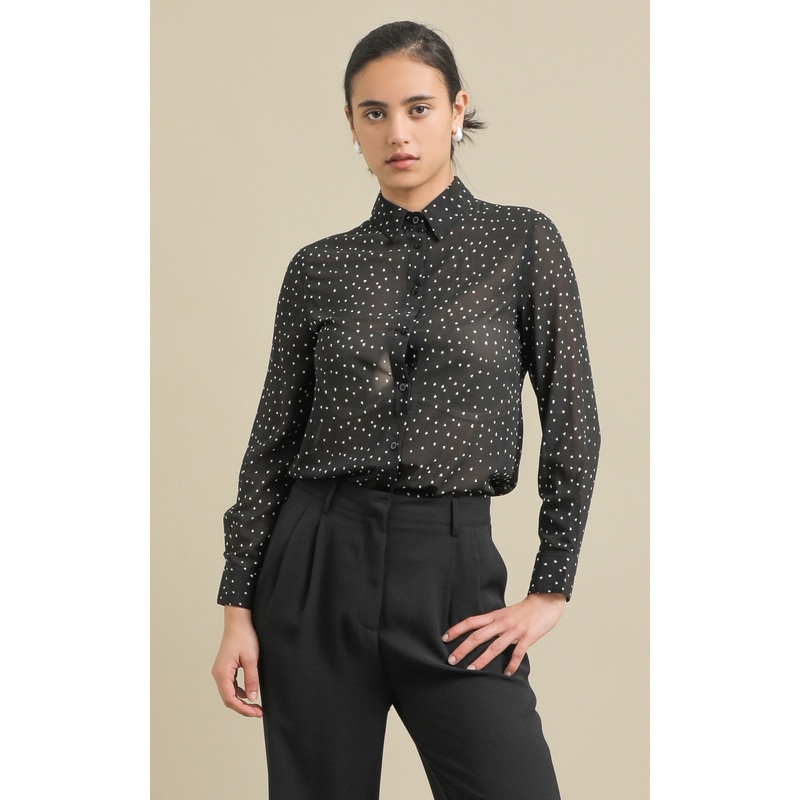 Printed Chiffon Shirt
