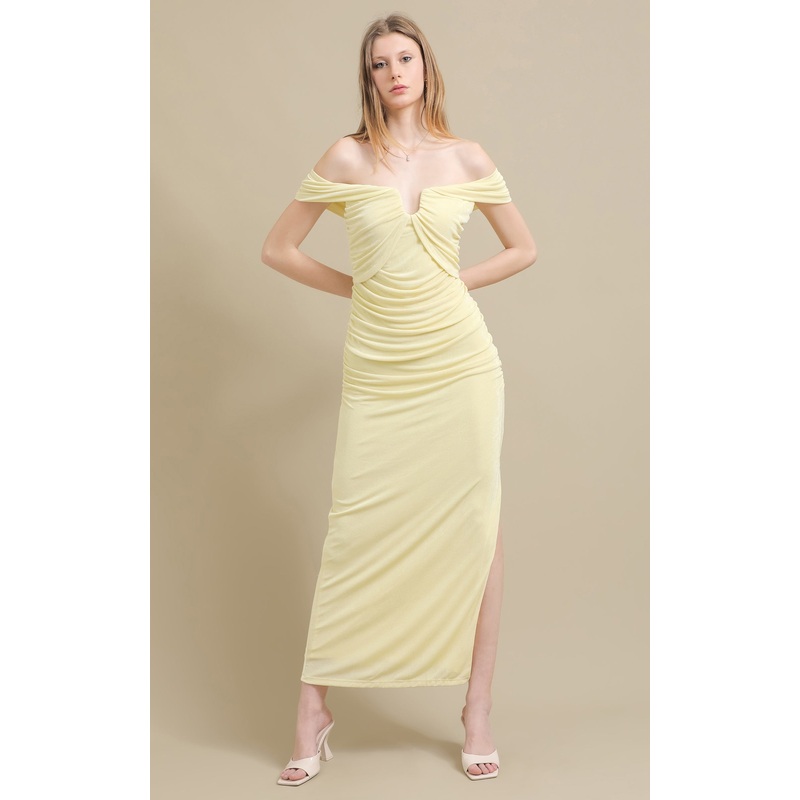Metallic Jersey Gown