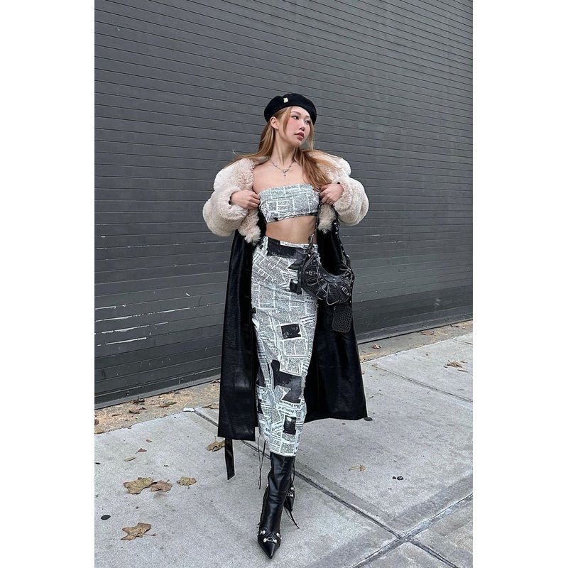 Extra Extra Maxi Skirt White