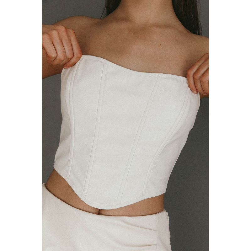 Hannalore Corset Top Ivory