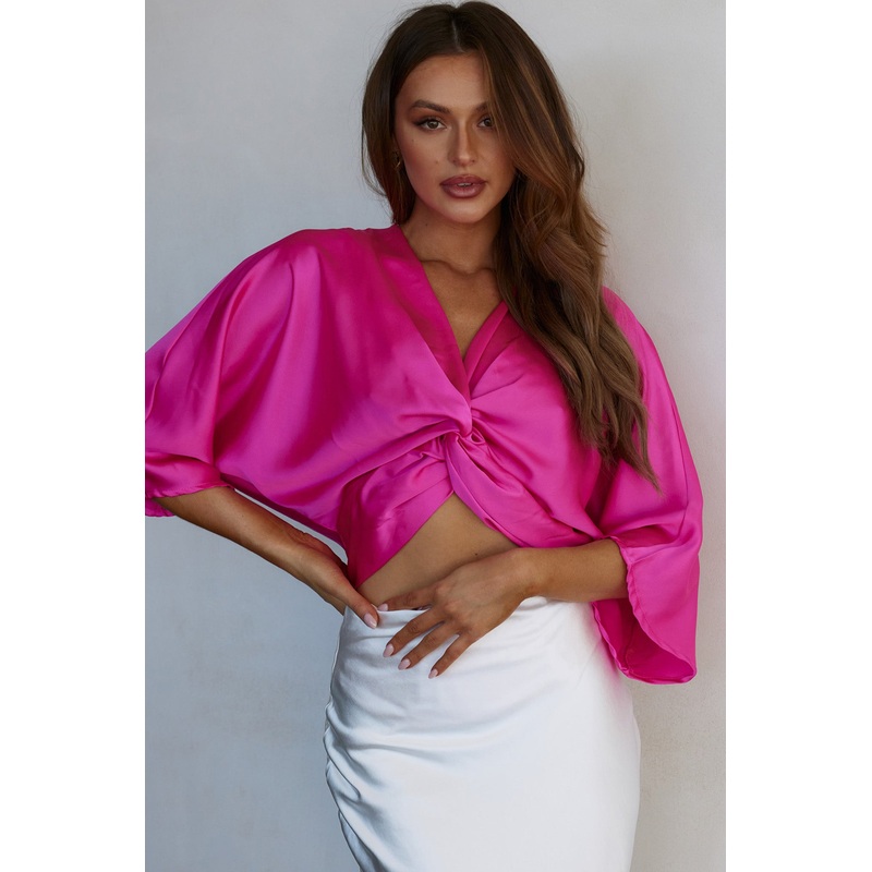 Casablanca Twist Top Fuchsia
