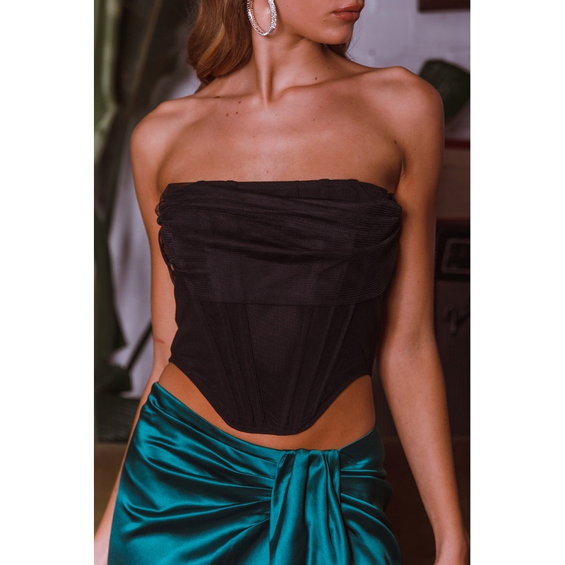 Vixen Corset Top Black