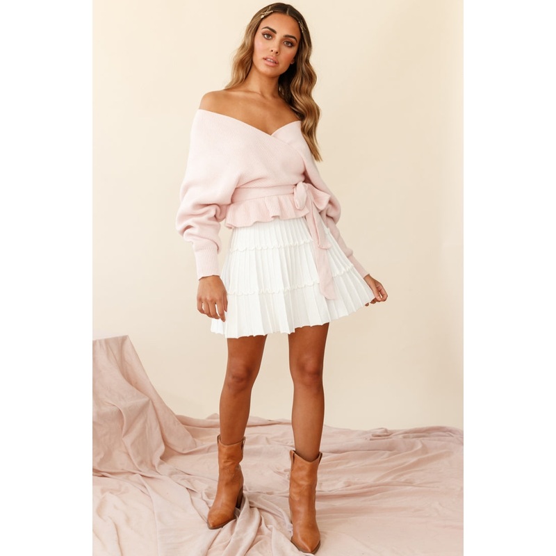 Amara Long Sleeve Knit Top Blush