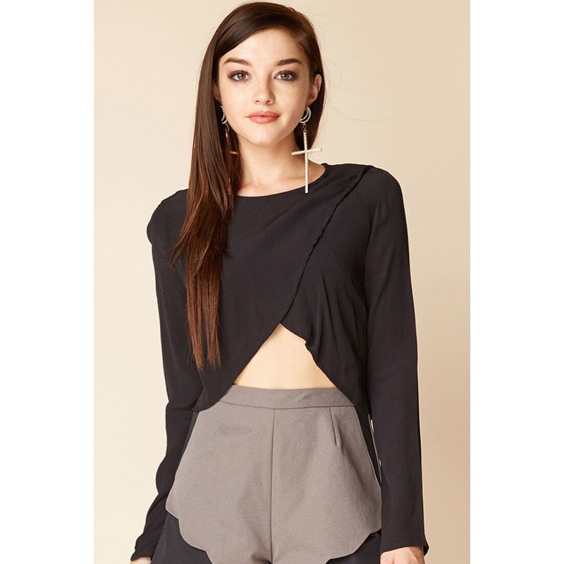 Judith Zip Top Black