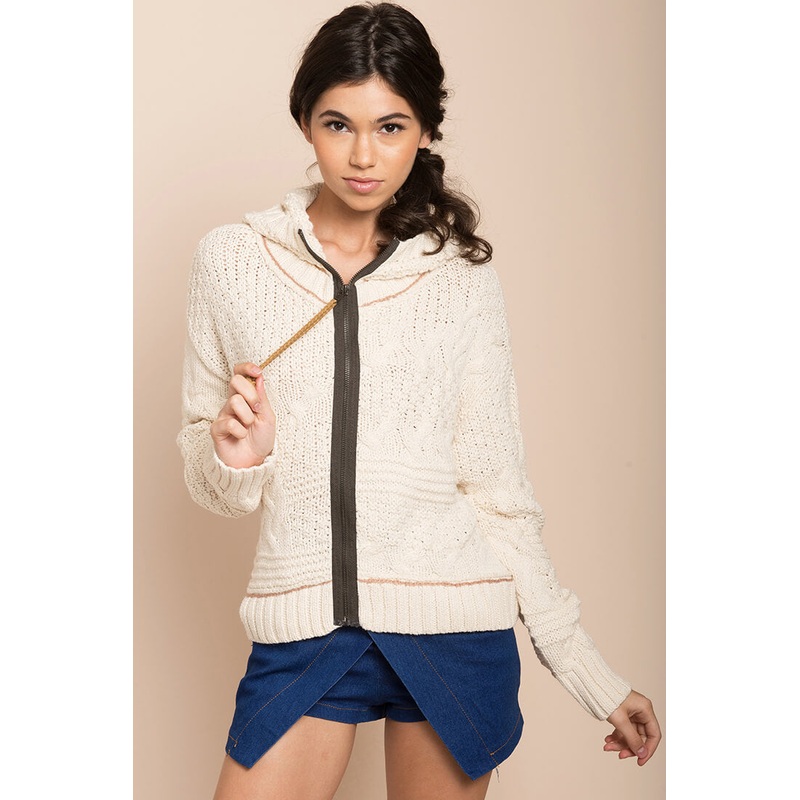 Willow Wool Knit Sweater Ivory