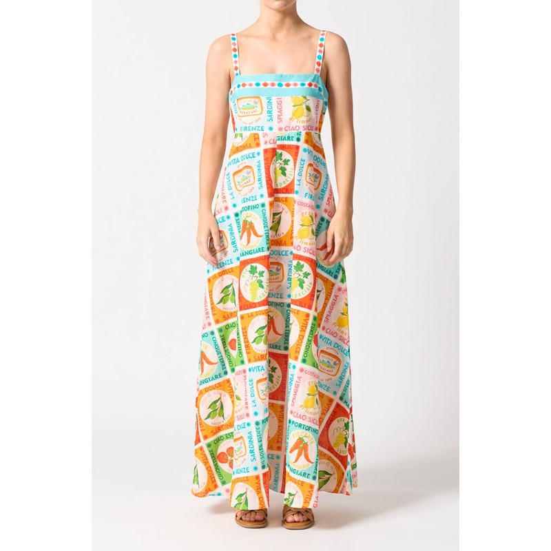 Milan Multi Ciao Sicily Strappy Maxi Dress