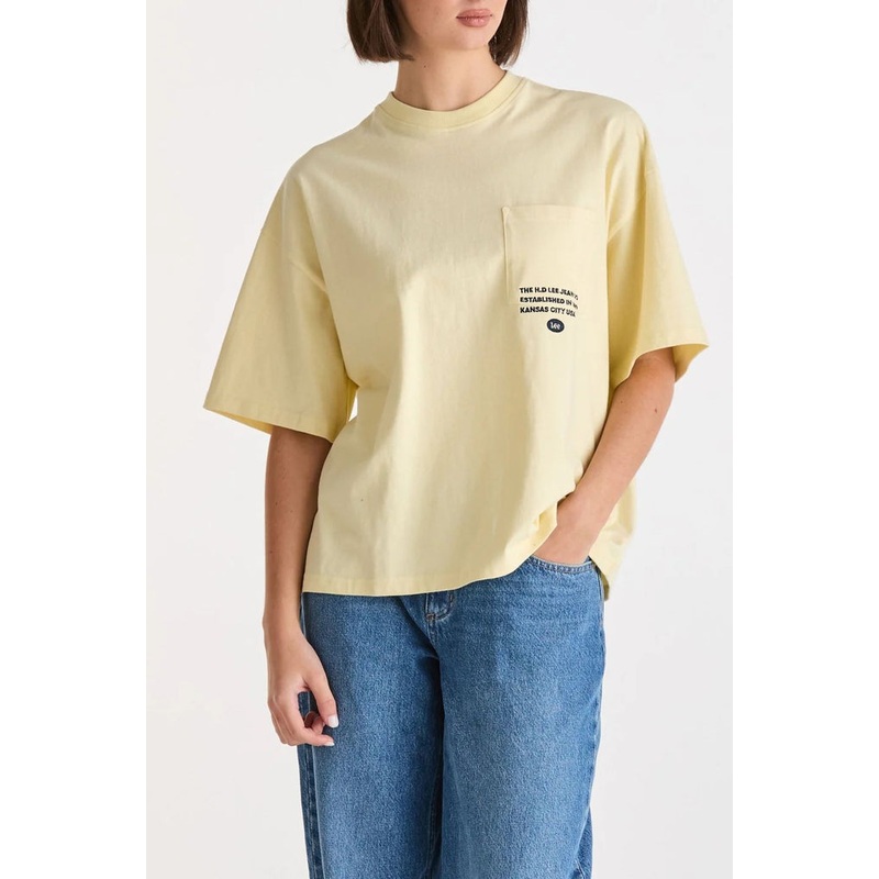 Redefined Lemon Sprit Recycled Cotton Boxy Tee