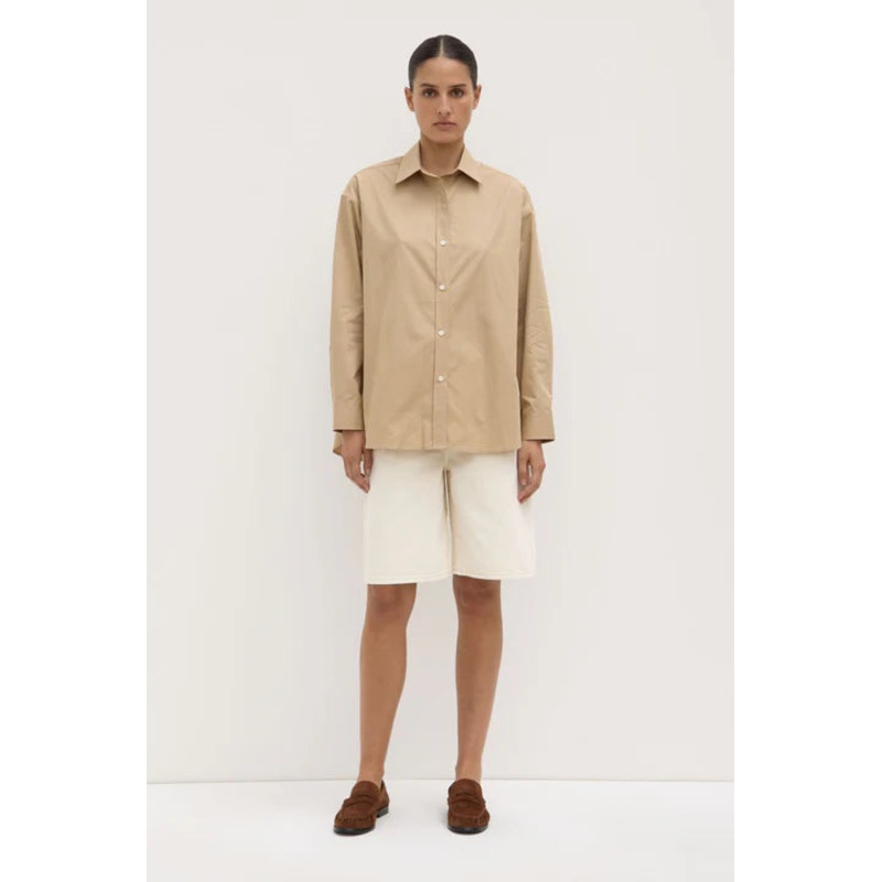 Marigold Tan Poplin LS Shirt