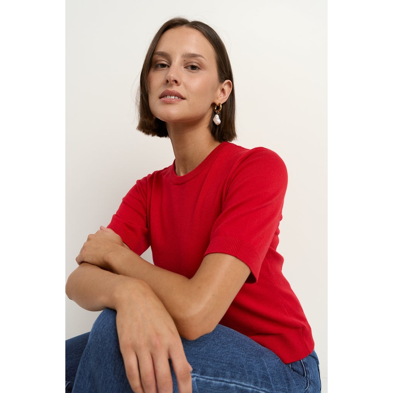 Edition Red Crewneck Knit Tee