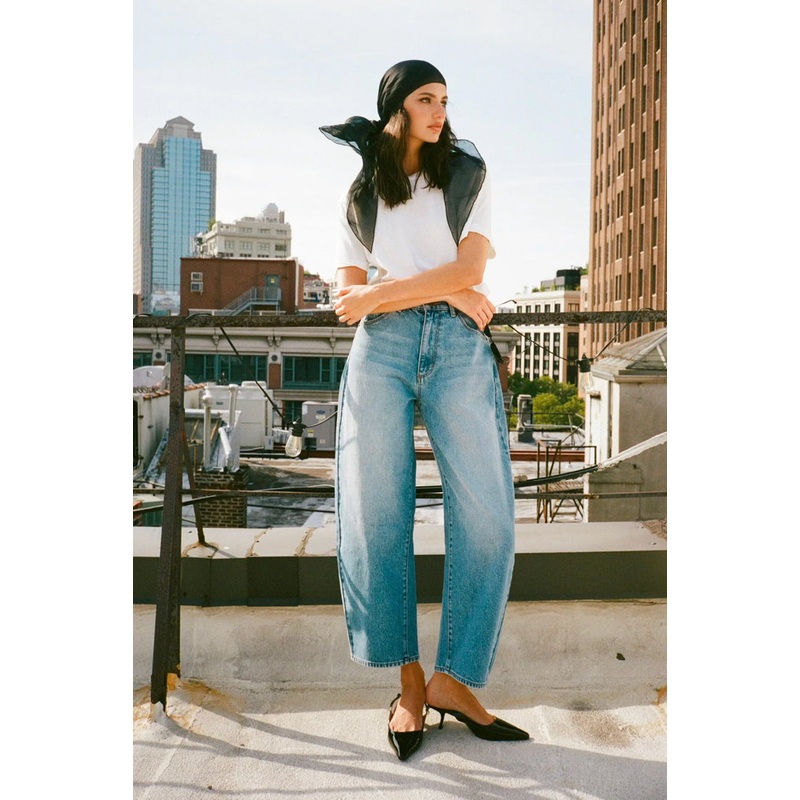 Gigi Brad Blue Barrel Jean