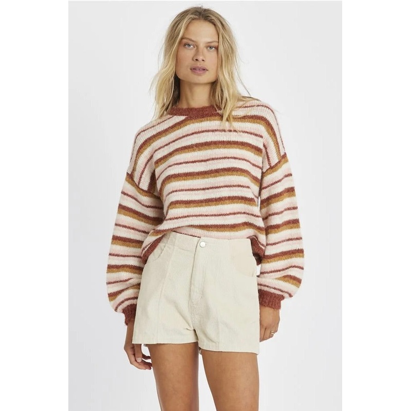 Costa Del Sol Natural Henna Stripe Knit Sweater