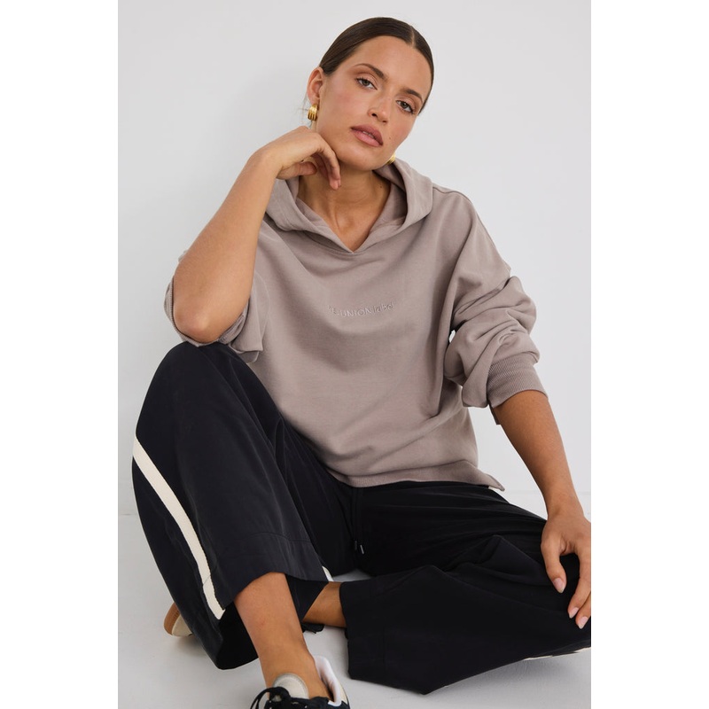 Dayton Taupe RE:UNION Label Hoodie