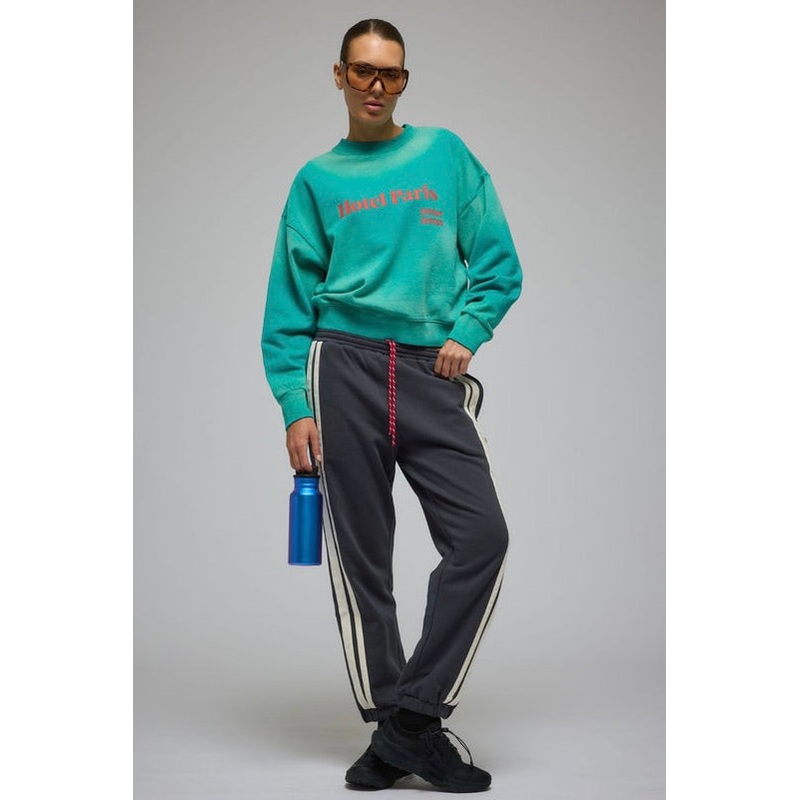 Hotel Paris Washed Ocean Green Crew Sweatshirt