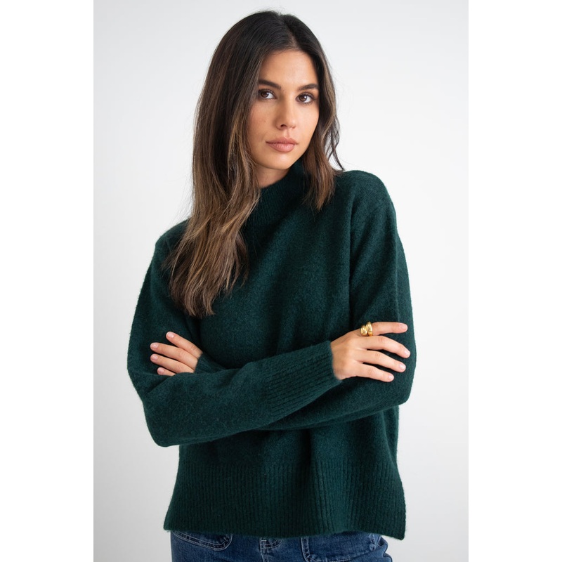 Mentor Forest Funnel Neck Knit Jumper
