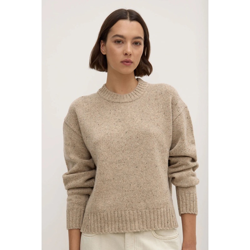 Beau Stone Marle Merino Knit