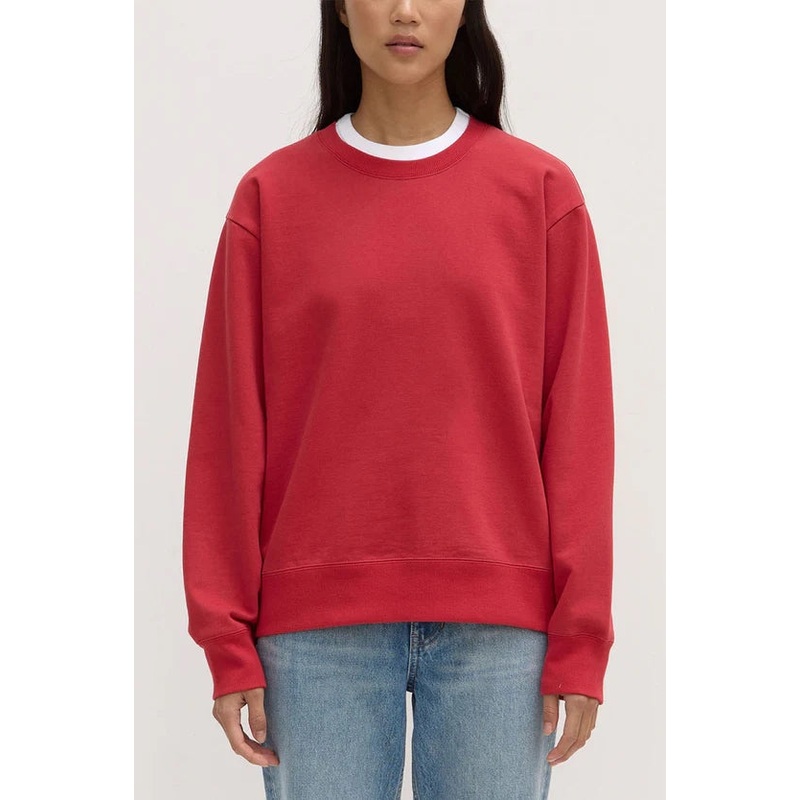 Womens Weekender Goji Fleece Crew Sweatshirt