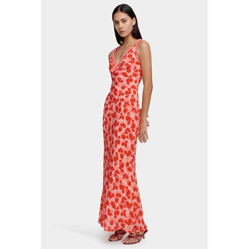 Bella Strawberry Fields Backless Maxi Dress