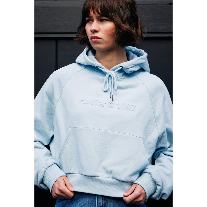 Avery Blue Crop Copywrite Hoody