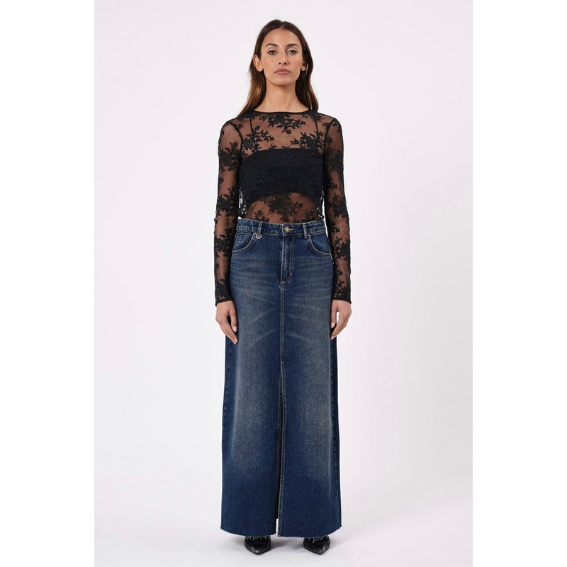 Darcy Gold Mine Denim Maxi Skirt