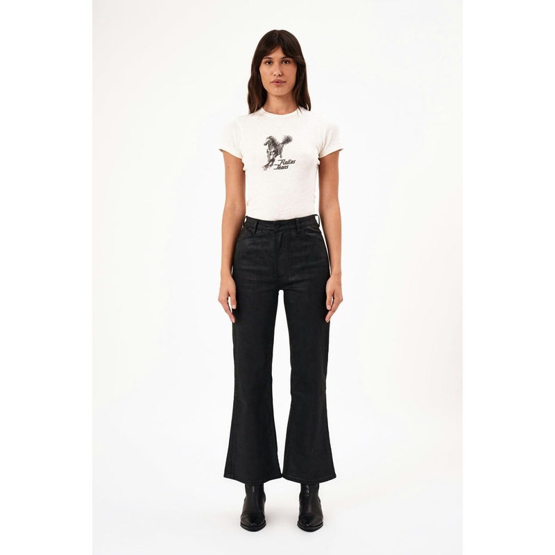 Sailor Black Scoop Coated Jean
