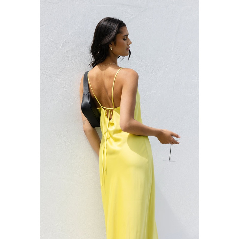 Sovereign Citron Strappy Maxi Dress