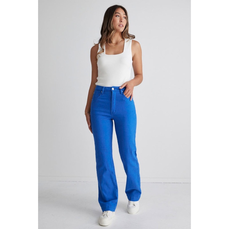 Billie Cobalt Blue Wide Leg Jeans