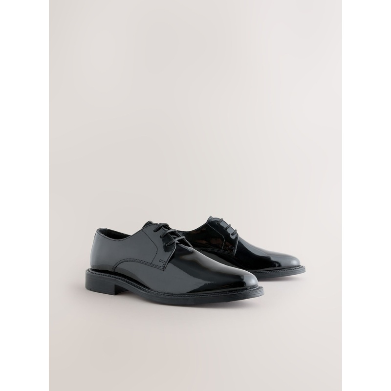 Black Patent Derby Shoes