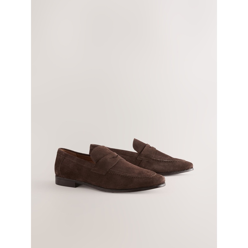Brown Suede Loafers