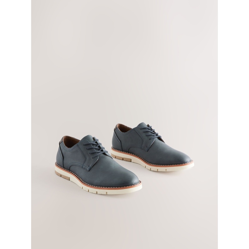 Navy Blue Sports Wedges Shoes