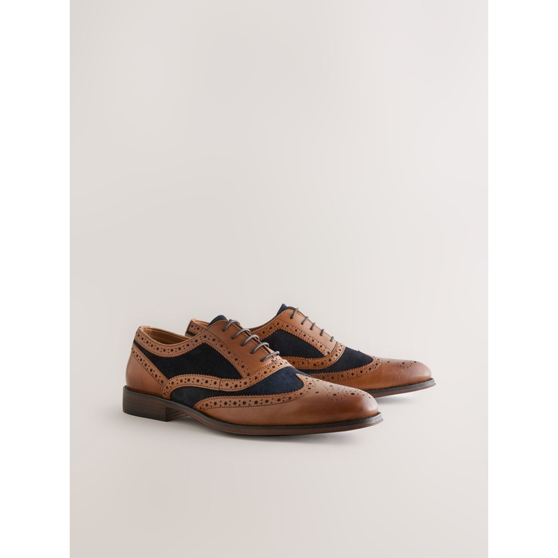 Tan Brown Heritage Brogue Shoes