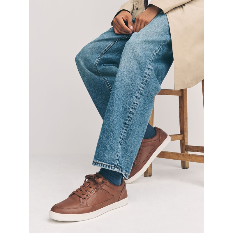 Tan Brown Smart Casual Trainers