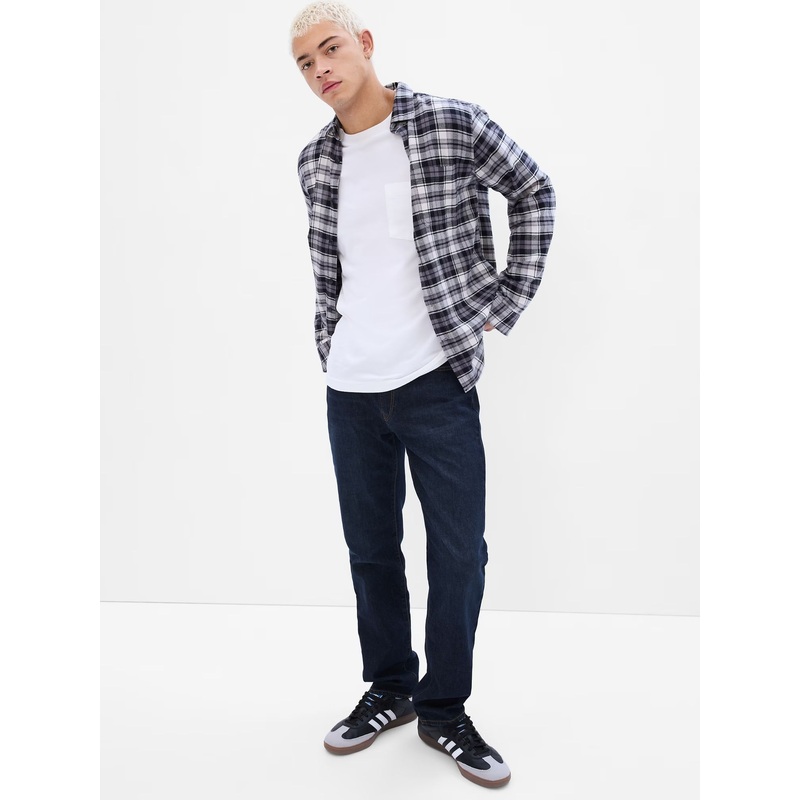 Gap Dark Wash Blue Straight Fit Stretch Jeans