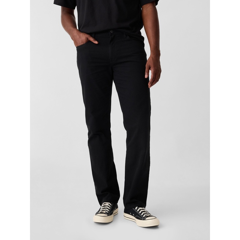 Gap Black Straight Twill Jeans