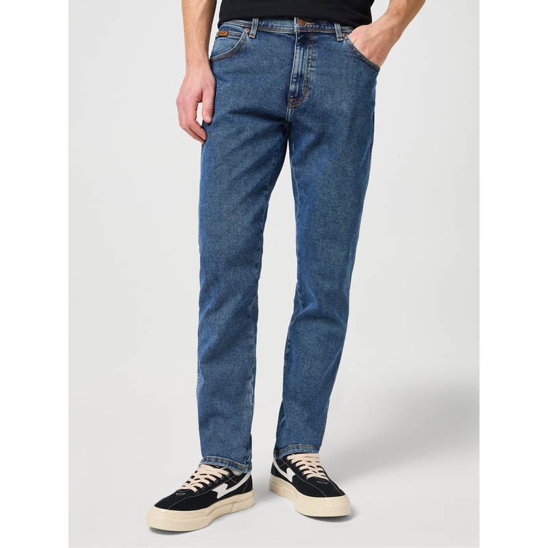 Wrangler Mid Blue Denim Slim Fit Texas Jeans
