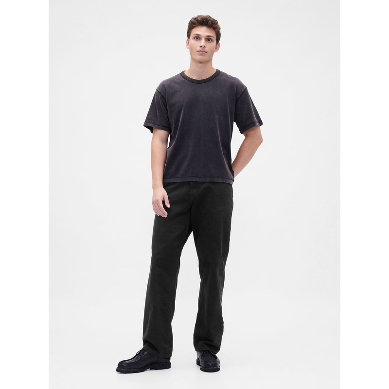 Gap Black Relaxed Straight Jeans