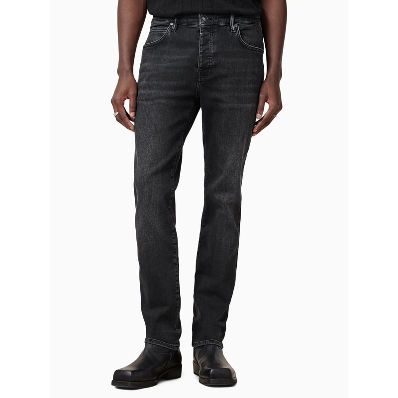 AllSaints Black Sid Blue Skinny Jeans