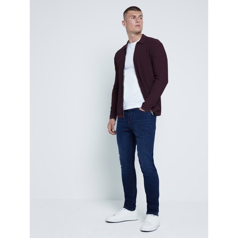 River Island Blue Skinny Fit Stretch Jeans