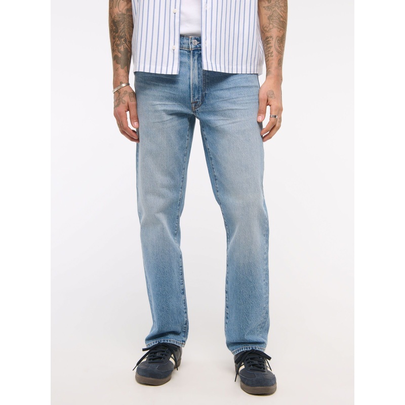 Abercrombie & Fitch Blue Straight Leg Jeans