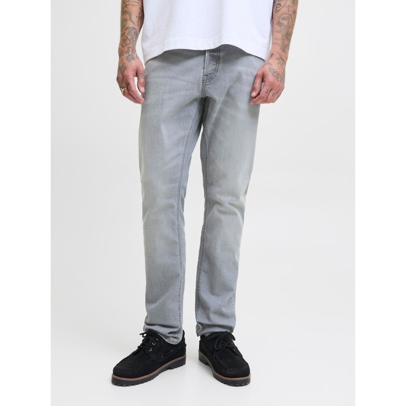 JACK & JONES Grey Glenn Slim Fit Jeans