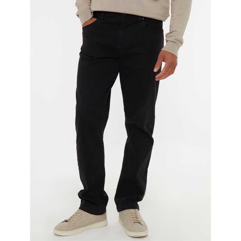 Threadbare Black Straight Leg Jeans With Stretch