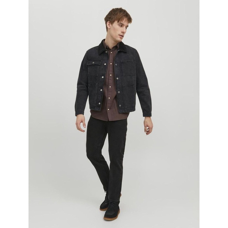 JACK & JONES Black Relaxed Fit Chris Jeans