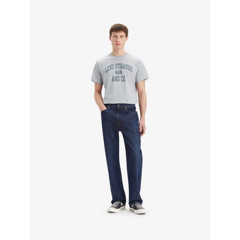Levi’s Blue 565 Loose Straight Worn In 100% Cotton Jeans