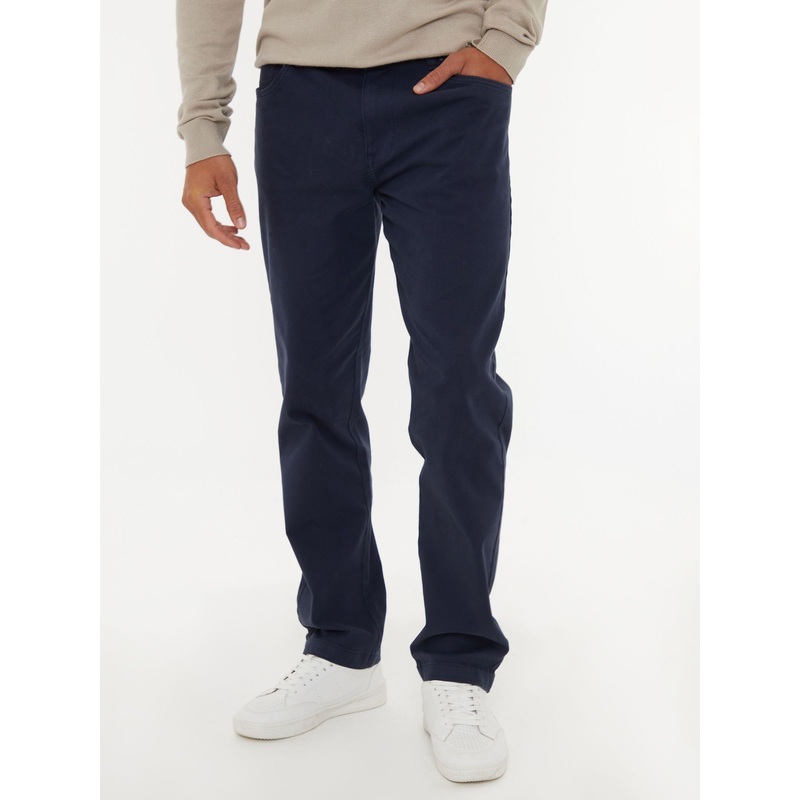 Threadbare Navy Straight Leg Jeans With Stretch