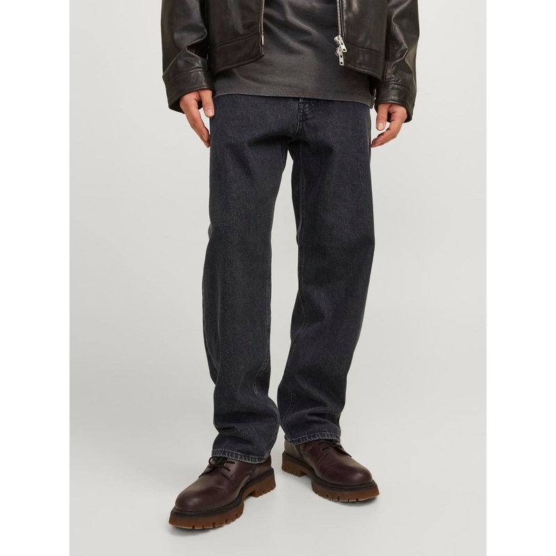 JACK & JONES Black Eddie Loose Fit Jeans